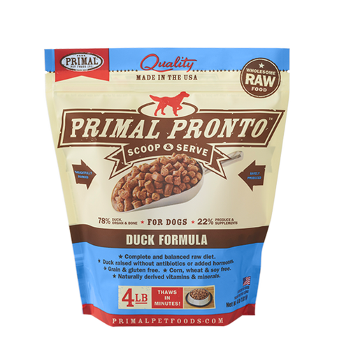 Primal Pronto Canine Frozen Raw Duck 4#