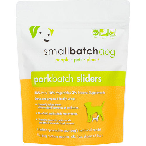 Small Batch Pork Patties Frozen Raw Dog Food