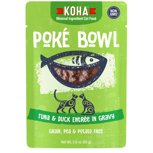 Koha Poké Bowl Tuna & Duck Entrée in Gravy for Cats (3-oz)