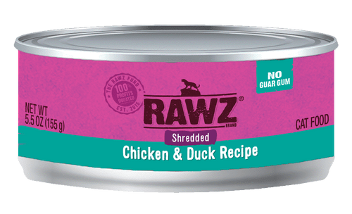 RAWZ Shredded Chicken & Duck Canned Cat Food