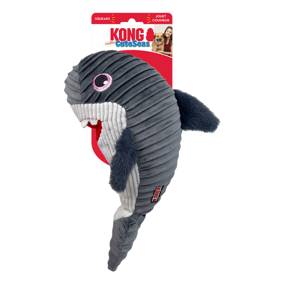 Kong Cuteseas Rufflez Dog Toy Shark MD/LG