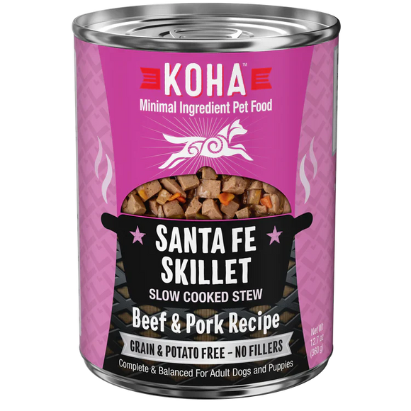 Koha Santa Fe Skillet Slow Cooked Stew Beef & Pork Recipe for Dogs