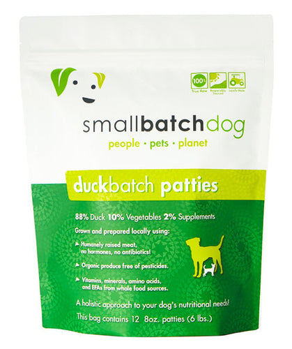 Small Batch Duck Patties Frozen Raw Dog Food