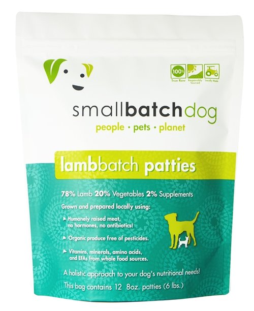 Small Batch Lamb Patties Frozen Raw Dog Food