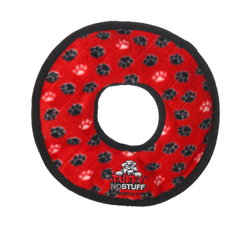 VIP Tuffy No Stuff Ultimate Ring Red Dog Toy