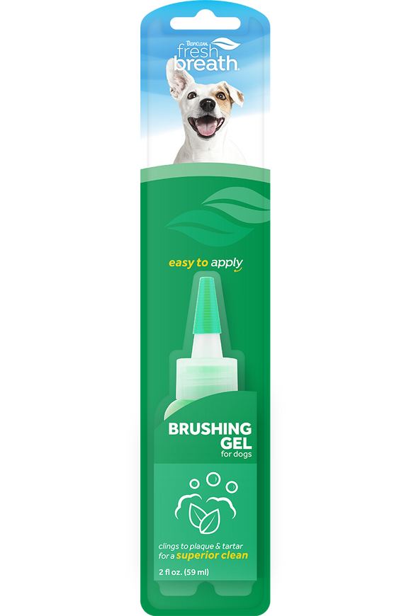 TropiClean Fresh Breath Dental & Oral Care Brushing Gel for Pets