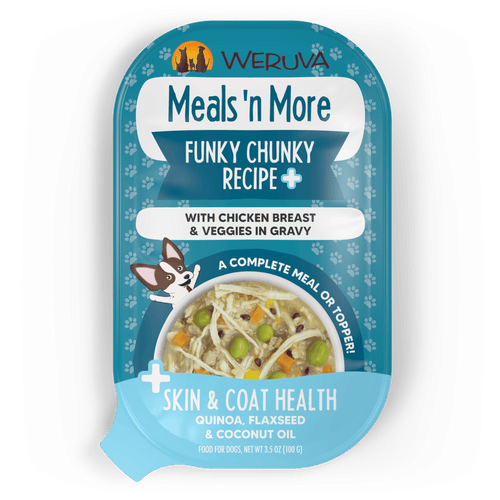 Weruva Meals 'n More Funky Chunky Recipe Plus with Chicken Breast & Veggies in Gravy Dog Food