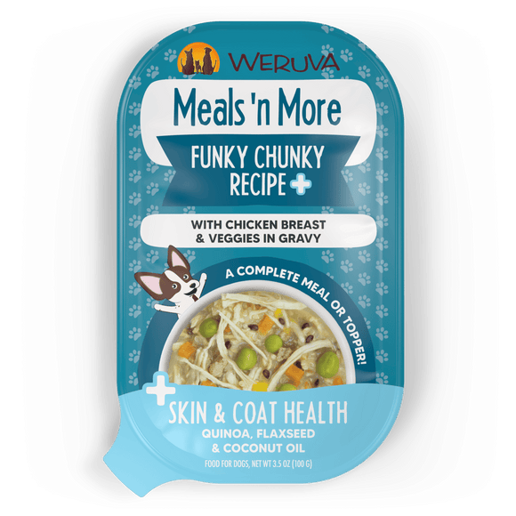 Weruva Meals 'n More Funky Chunky Recipe Plus with Chicken Breast & Veggies in Gravy Dog Food