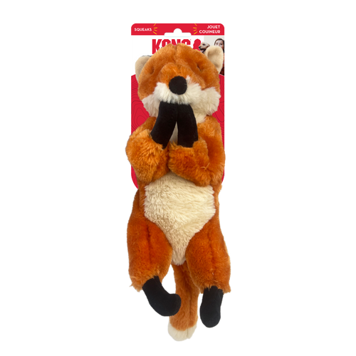 Kong Wild Low Stuff Creatures Dog Toy Squirrel Medium