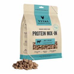 Vital Essentials Freeze Dried Raw Protein Mix-In Beef Recipe Mini Nibs Topper for Dogs