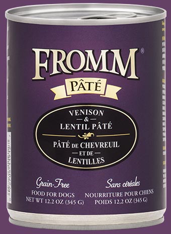 Fromm Grain-Free Venison & Lentil Pâté Dog Food