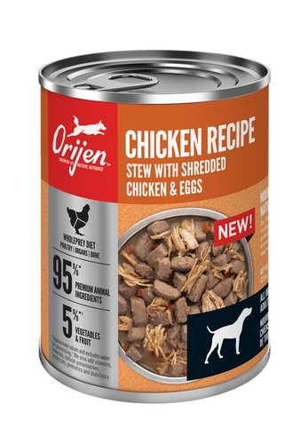 ORIJEN Chicken Recipe Stew with Shredded Chicken and Eggs Wet Dog Food