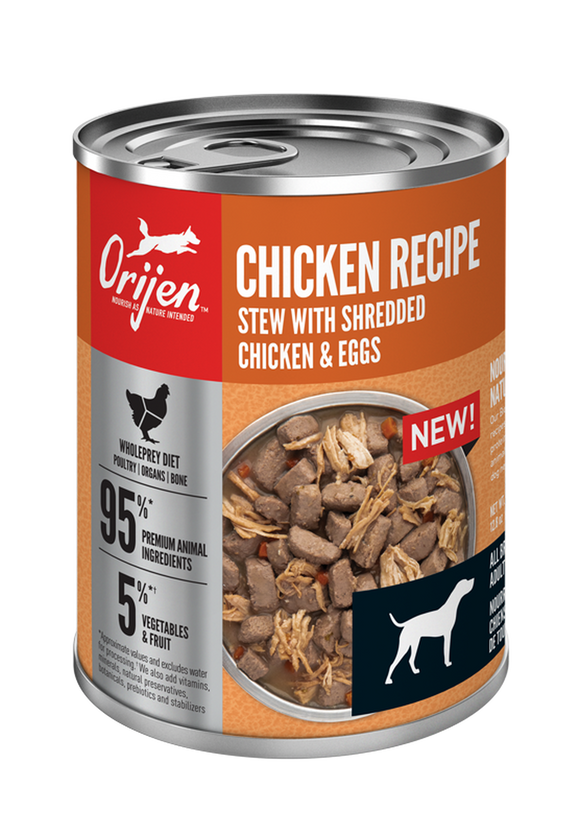 ORIJEN Chicken Recipe Stew with Shredded Chicken and Eggs Wet Dog Food