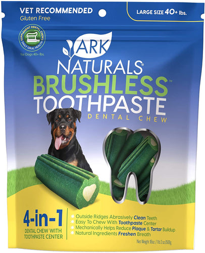 Ark Naturals Brushless Toothpaste Large Dog Treats