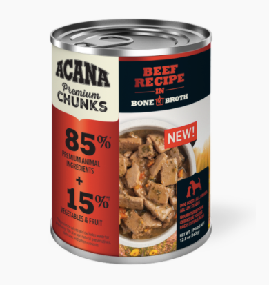 ACANA Beef Recipe in Bone Broth Premium Chunks Wet Dog Food