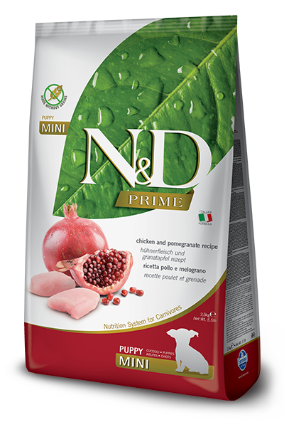 Farmina N&D Prime Formula Mini & Medium Chicken & Pomegranate Puppy Food