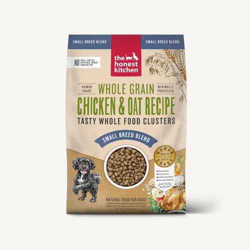 The Honest Kitchen Whole Grain Chicken Clusters For Small Breeds Dry Dog Food Chicken & Oat Recipe