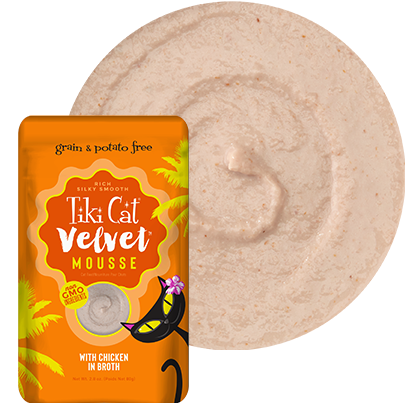 Tiki Cat Velvet Mousse Chicken in Broth Cat Food