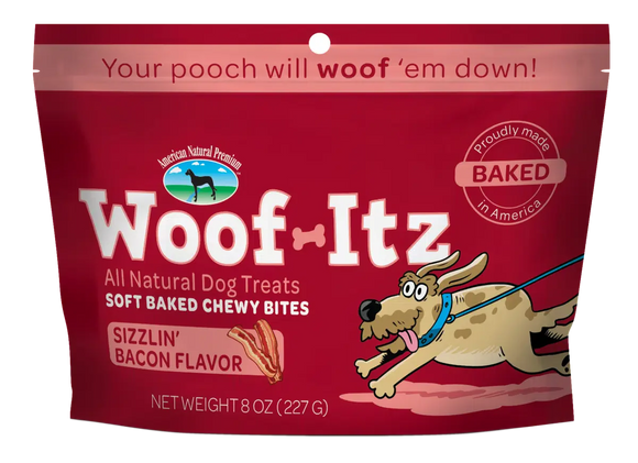 American Natural Premium Woof-Itz Sizzlin' Bacon Flavor Soft Baked Dog Treats