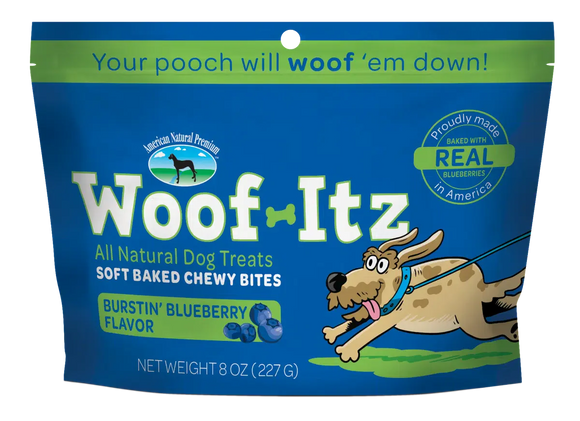 American Natural Premium Woof-Itz Burstin' Blueberry Soft Baked Dog Treats